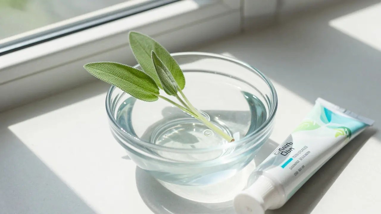 Přírodní ingredience jako šalvěj pro ústní hygienu