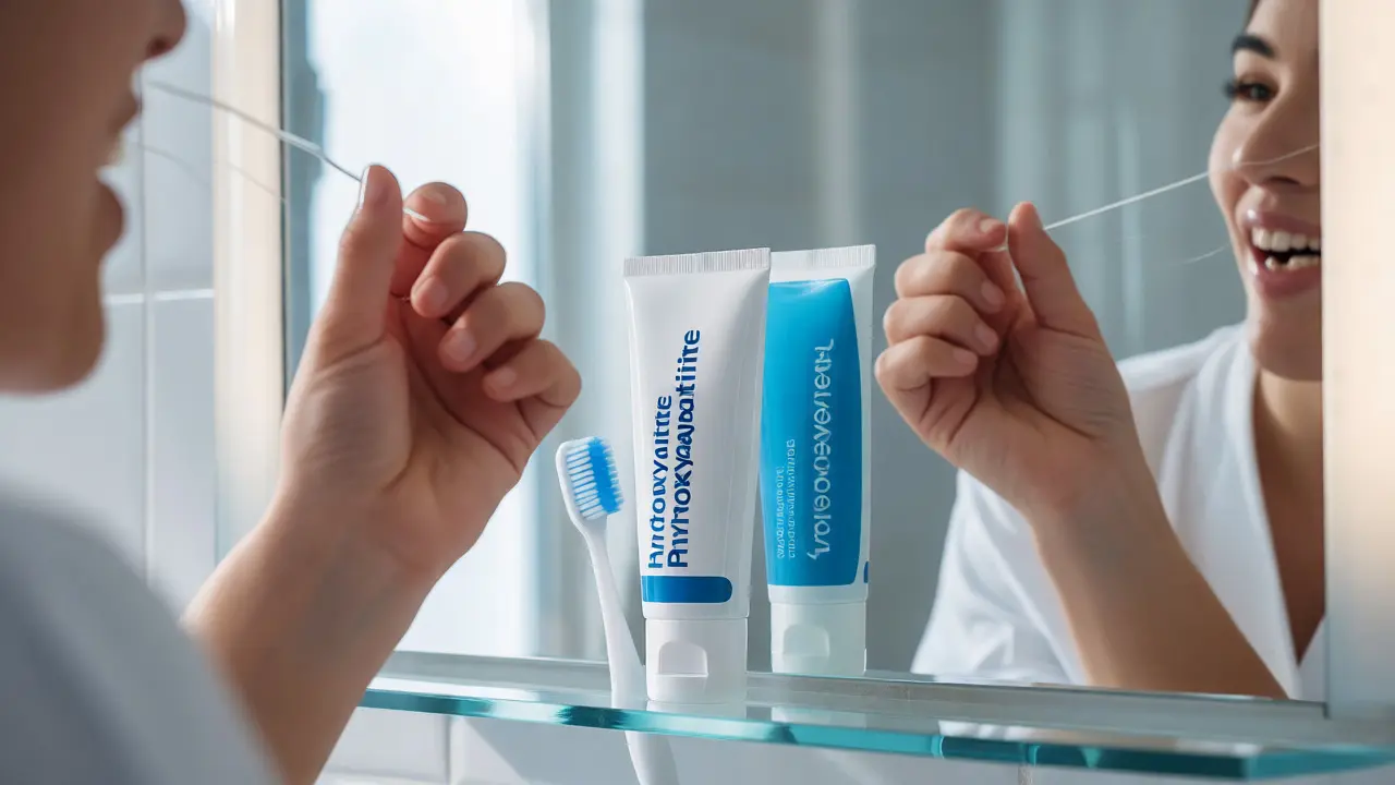 Preventivní péče o zuby pomocí nitě